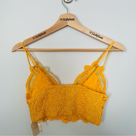 Free People Adella Longline Bralette- Sun- Size Small- NWT - Picture 8 of 8